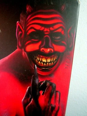 Adult MARDI GRAS or HALLOWEEN DEMON/DEVIL Mask-2 pc Set-Half or Full Face--NEW! - Image 1 of 4