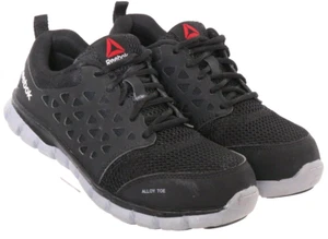 Reebok RB041 Black Alloy Toe EH Lace-Up Mesh Work Sneaker Shoes Women's 6.5 M - Picture 1 of 9