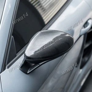Cubiertas de espejo retrovisor de puerta de fibra de carbono seco para Porsche 718 982 Boxster Spyder 2019-2025 - Imagen 1 de 12
