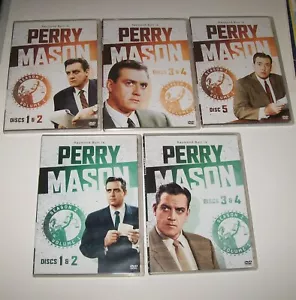 Perry Mason Season 1 Vol. 2 & Season 2 Vol. 1 DVD (9 discs total) EXC - Imagen 1 de 3