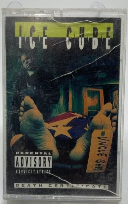 Ice Cube Death Certificate Rap Cassette Tape 1991 Classic Hip Hop - Image 1 of 2
