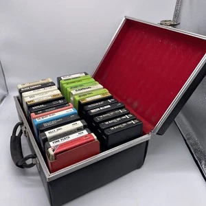 8 Track Lot Bundle 24 Cassettes Tapes Classic Rock Beatles Pink Floyd With Case - Picture 1 of 18