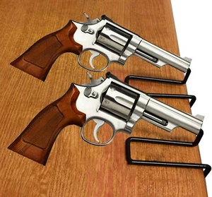 Soluciones de almacenamiento de seguridad para armas Paquete de fácil uso de 2 perchas de pistola traseras HBO - Imagen 1 de 2