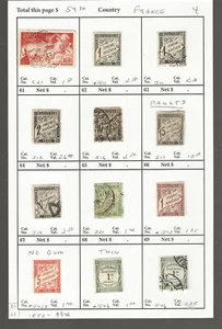 FRANCE...Sc #C21 & J11/J46 ...Mint & Used...1882/1946...12 Diff...SCV $54.30 - Picture 1 of 1