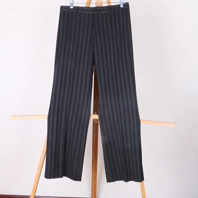 Pantalones de vestir informales Nine West negros con rayas blancas para mujer 6  Foto 1 de 4