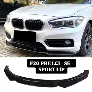BMW SERIE 1 F20 F21 PRE LCI SPLITTER ANTERIORE LABBRO SE SPORT STANDARD NERO LUCIDO - Foto 1 di 10
