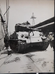 TIRAGE PHOTO argentique 1950 photo DE PRESSE MILITAIRE GUERRE DE COREE 21X25cm - Picture 1 of 2