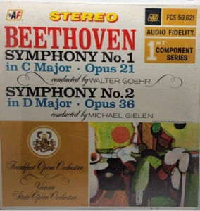 Beethoven Symphony No.1 in C Major & Symphony.2 In D Major Vinyl Rec FCS 50021 - Picture 1 of 2