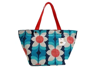 Fossil Keyper Floral Top Zip Shopper Tote Handbag Blue Multicolor New! NWT - Picture 1 of 7