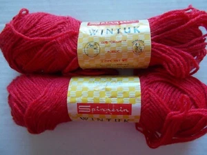 Filato acrilico Spinnerin Wintuk, rosso, lotto di 2 (140 iarde ciascuno) - Foto 1 di 2