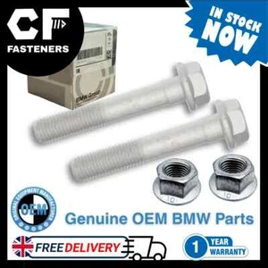 2x BMW GENUINE NEW Lower rear Control arm Mount Bolt + Nut E46 E36 E83 X3 E89 Z4 - Picture 1 of 2