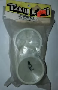 Team Losi Front Disc Wheels White Natural xxt nxt lxt Vintage 2wd Truck A-7080 - Picture 1 of 1