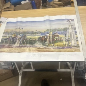 Michael Geraghty Hand Signed - Horse Racing Print 519/2000 - Bild 1 von 4