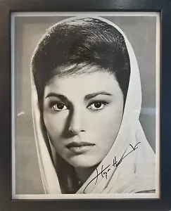Haya Harareet Famous Ben Hur Actress, Framed Hand Signed Photo (10'X8') With COA - Picture 1 of 8
