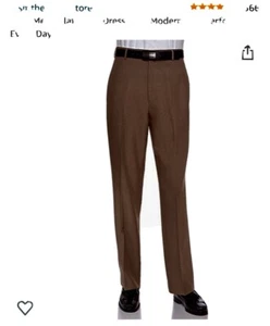 Big & Tall, 46W,34L Taupe,RGM Flat Front Dress Pant, modern fit. Nvr worn - Picture 1 of 5