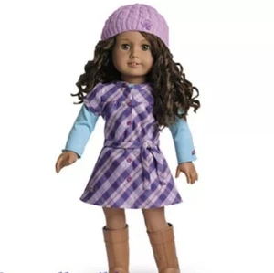 American Girl DOLL Pretty and Plaid Outfit & Boots fits any 18" Doll NIB - Picture 1 of 4