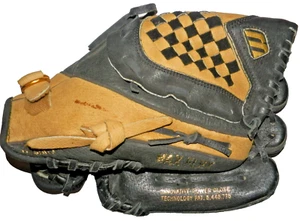 Mizuno GPSP 1075 10.75 Black Tan Leather Power Close Broke In Right Hand Throw - Picture 1 of 7