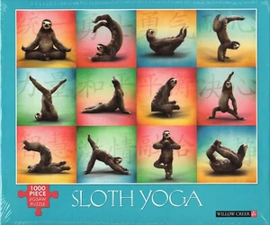 Sloth Yoga puzzle 1000 pezzi - Foto 1 di 2