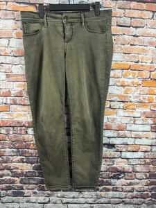 Pantalones de mezclilla elásticos ajustados verdes rústicos Free People para mujer talla 28 - Imagen 1 de 8