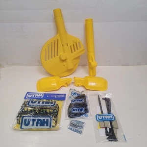 Kit De Pare-Mains Couvre-Disque Couvre-Freins HONDA MTX 125 R Jaune UTAH 330931G - Bild 1 von 5