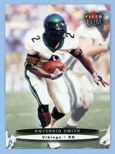 Tarjeta Fleer Ultra Onterrio Smith 2003 # 170 Vikings Rookie RC - Imagen 1 de 2
