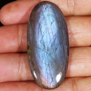 64.10 Karat 100% Natürlich Labradorite Oval Cabochonschliff Lose Edelstein - Bild 1 von 5