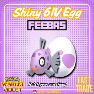 ✨️ Shiny 6IV Feebas Egg ✨ Your OT | Pokémon Scarlet & Violet | HOME 🚀 Fast - Picture 1 of 5