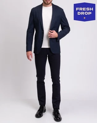 PVP €395 HACKETT Blazer Chaqueta Talla 40R / 50R / M Mezcla de Lana Solapa Muesca Elástica Foto 1 de 4