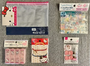 Daiso/Hello Kitty/Sanrio 8-teiliges Set! Aufkleber, Zip Beutel, Schmucketui & mehr! - Bild 1 von 12