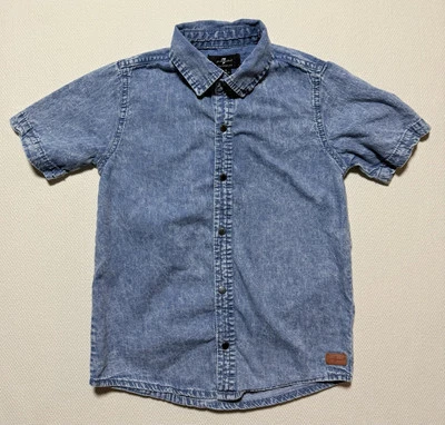 7 For All Mankind 男孩 学步儿童 尺寸 4t 扣扣衬衫 漂白水洗 — 第 1/4 张图片