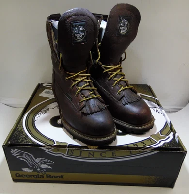 Bota Georgia Para Hombre Leñador Puntera Acero Talla 10M NUEVA EN CAJA G7313 Foto 1 de 4