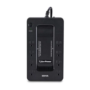 Cyber Power SX550G-R 550VA/330W UPS System,8 Outlets,Black-Cerified Refurbished - Picture 1 of 7