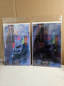 Mark Spears Monsters 2 3rd Ptg Piano Man FOIL Holo & Reg Set C+D SDCC 2025 NM! - Imagen 1 de 1