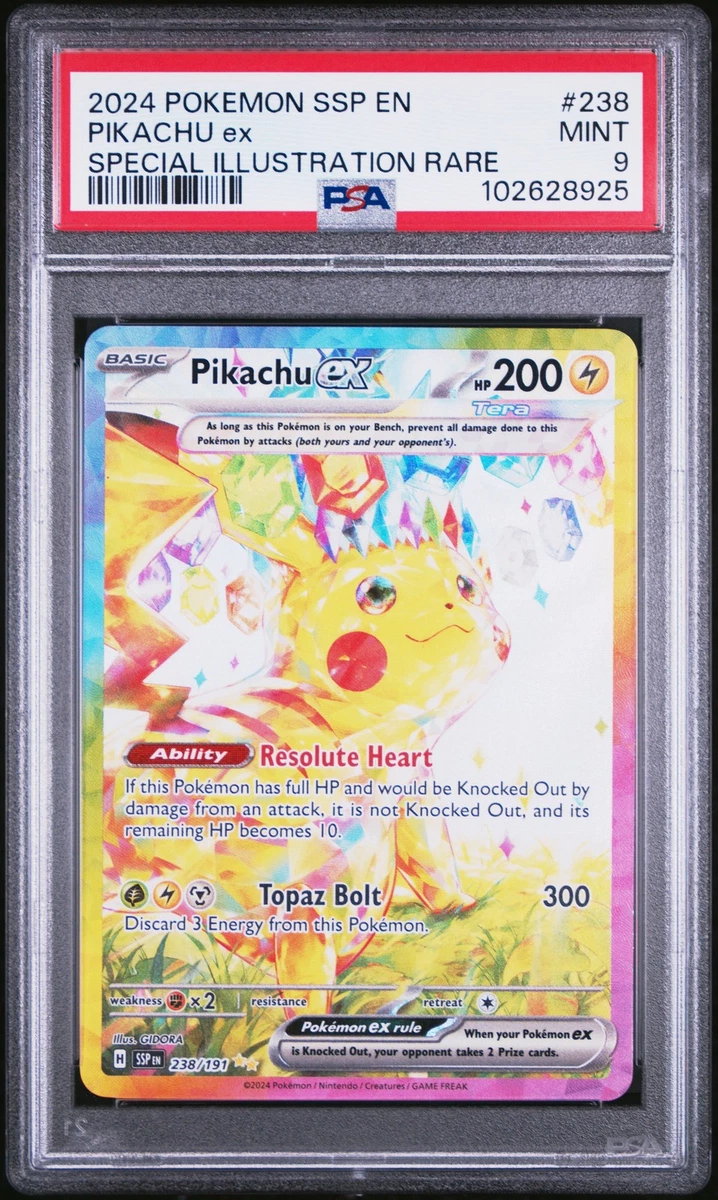 Pokémon TCG Rare Pikachu Grade 9 Individual Collectible Card Game