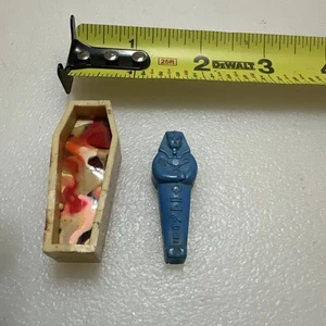 Vintage King TUT Mummy And Sarcophag Miniature Mummy Plastic Egypt, 1960’s - Bild 1 von 12
