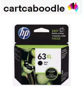 Genuine HP 63XL F6U64AA BLACK ink cartridge - for 1110 1112 2130 2131 2132 - Picture 1 of 2