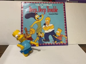 The Simpsons Bart Simpson Bully 90er Jahre + Vinyl Single Deep,Deep trouble - Bild 1 von 4