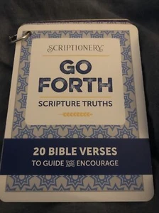Scriptionery - Go forth Scripture Truths 20 Bible Verses Cards on a ring - Picture 1 of 22