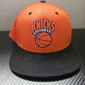 Mitchell and Ness Orange New York Knicks Hardwood Classics Snapback Hat - Picture 1 of 6