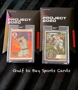Topps PROJECT 2020 #63 Trout/Fucci PR:16430 & #64 Gwynn/Vides PR:3368