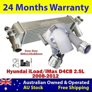 Upgrade Billet Turbo+85mm Intercooler For Hyundai iLoad/iMax D4CB 2.5L 2008-2012 - Picture 1 of 11