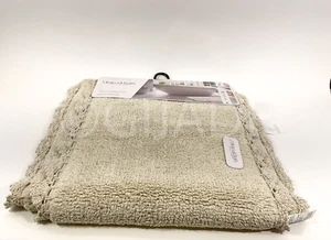 Minimal Bath 100% Cotton 2pc Rug Set Bathroom Rug Mat Anti-Slip Tan New - Picture 1 of 7