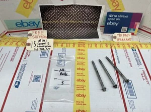 11-16 MINI COOPER S COUNTRYMAN TURBO ALTERNATOR MOUNTING BOLTS SCREW SET 3PCS oe - Picture 1 of 4