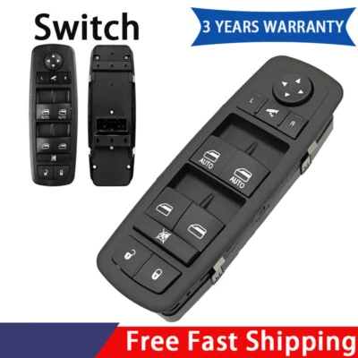 Передний левый выключатель стеклоподъемника для 2016-2018 Ram 1500/2500/3500 от оригинального производителя 56046826ac - Изображение 1 из 4