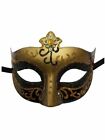 Gold Jewel Black Glitter Venetian Masquerade Mardi Gras Mask