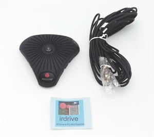 Polycom External Conference Microphone Pod 2201-08453-004 + 08340-001 Cable - Picture 1 of 6