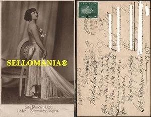POSTKARTE DEUTSCHLAND LOTTE BLUMANN LIPSKI LIEDER STIMMUNGSSÄNGERIN CC05735 DE - Picture 1 of 1