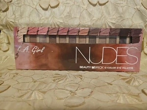 L.A. Girl - NUDES Beauty Brick 12 Color EYE SHADOW Palette -NEW & FREE SHIPPING! - Picture 1 of 10