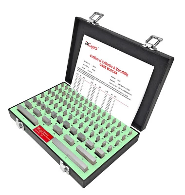 iMGages, 81pc Economy Rectangular Gage Block Set, NIST Traceable Cert. 630-41161 - Image 1 of 4