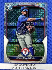 2023 #BCP-230 Luisangel Acuna Bowman Chrome Baseball Mojo Rangers - Imagen 1 de 2